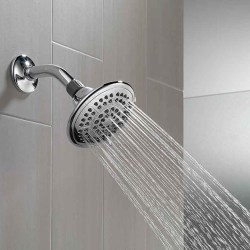 Shower head spraying water