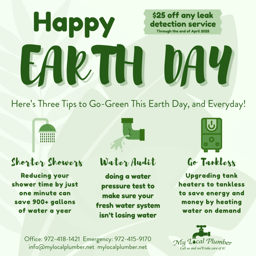 Earth Day $25 off leak detection promo