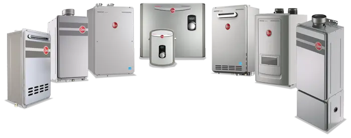 Rheem tankless heater product