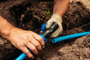 Home 39 Water line repair with pipe fitting